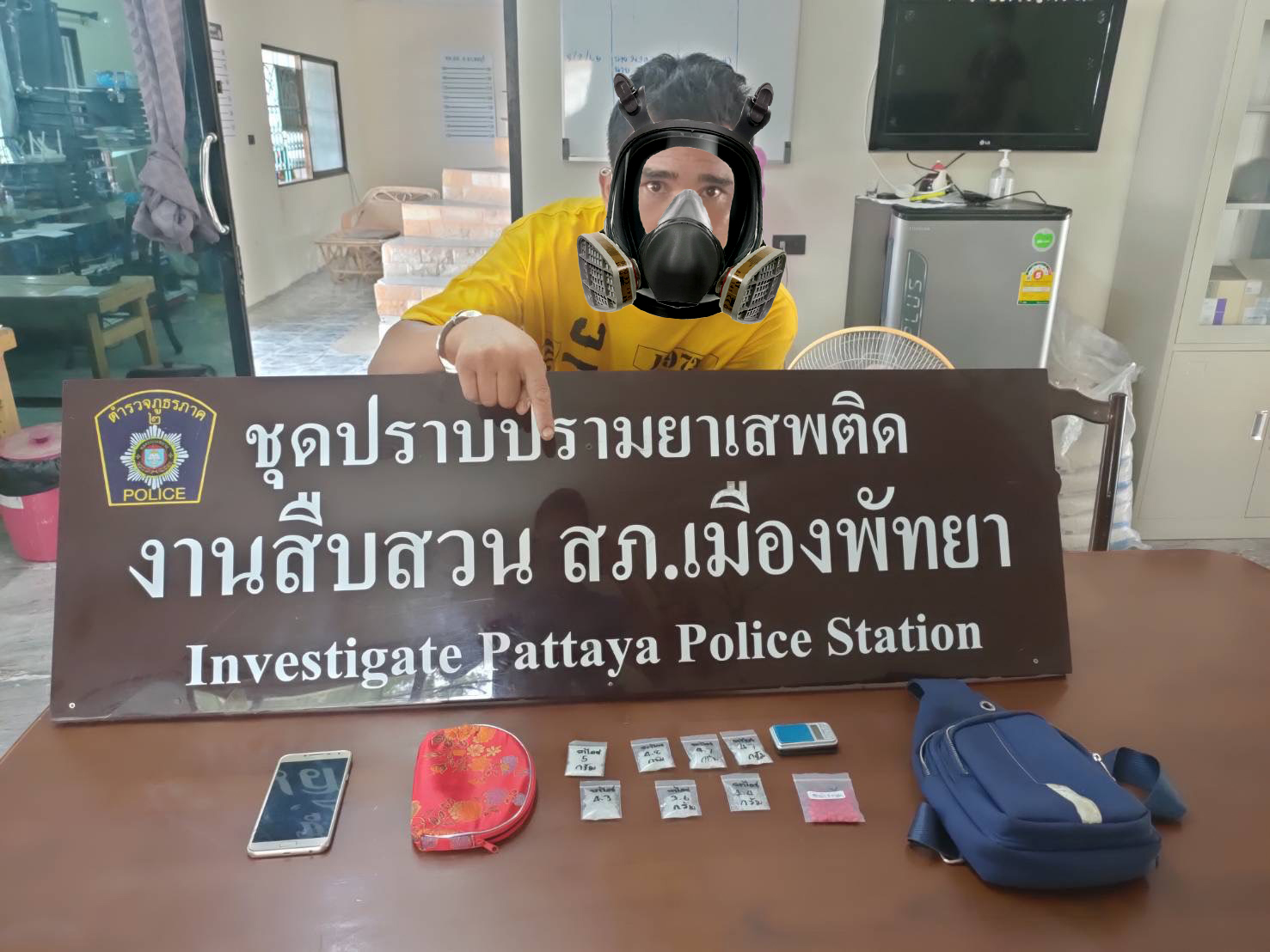 สภ.เมืองพัทยา จับขับบิ๊กไบร์ท ตระเวณส่งยา